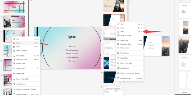 How to Copy Slides from One PowerPoint to Another 2