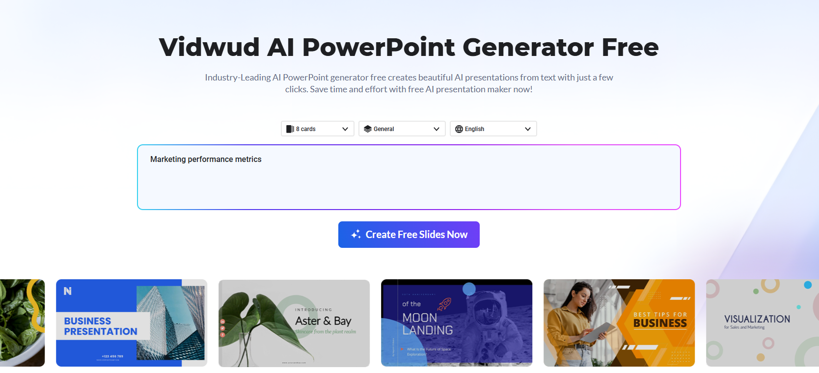 How to Use Vidwud AI PowerPoint Generator 2