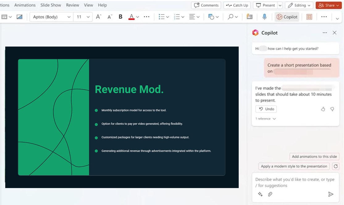 How to Use Copilot in PowerPoint - Edit