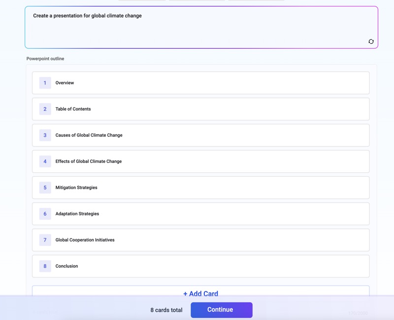 AI Outline for Title Page Generation
