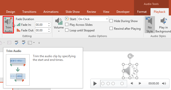 How to Trim Audio in PowerPoint