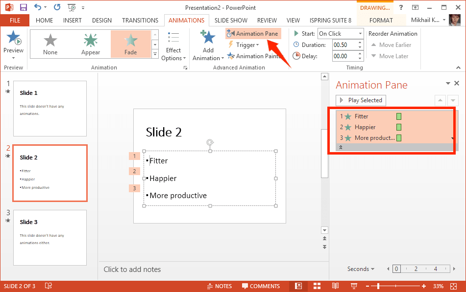 powerpoint animazioni avanzate