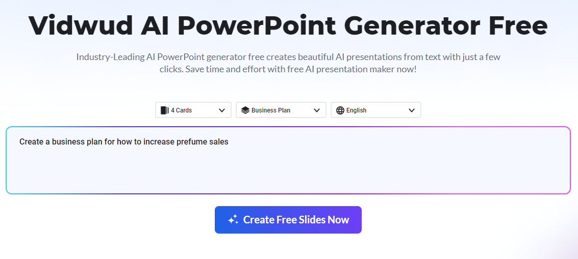How to Create PowerPoint with Vidwud 1
