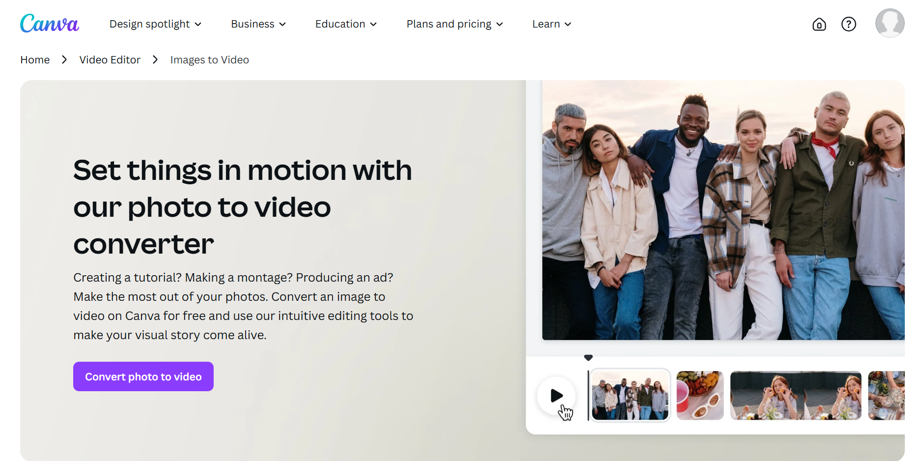 Canva JPG to MP4 Online