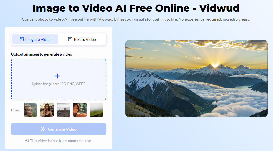Vidwud JPG to Video for Free