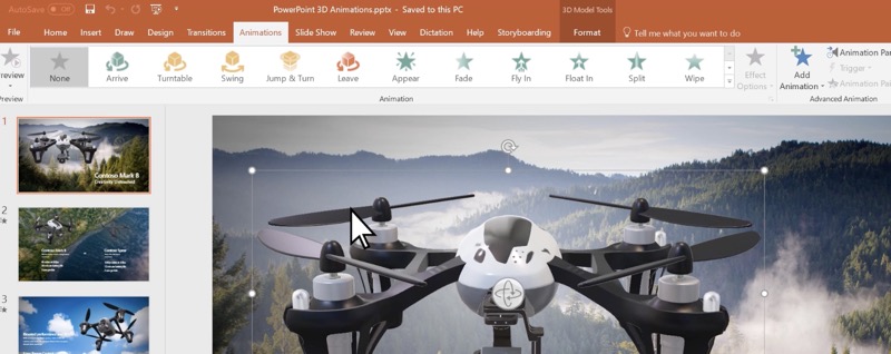 PowerPoint 3D Animation Effects