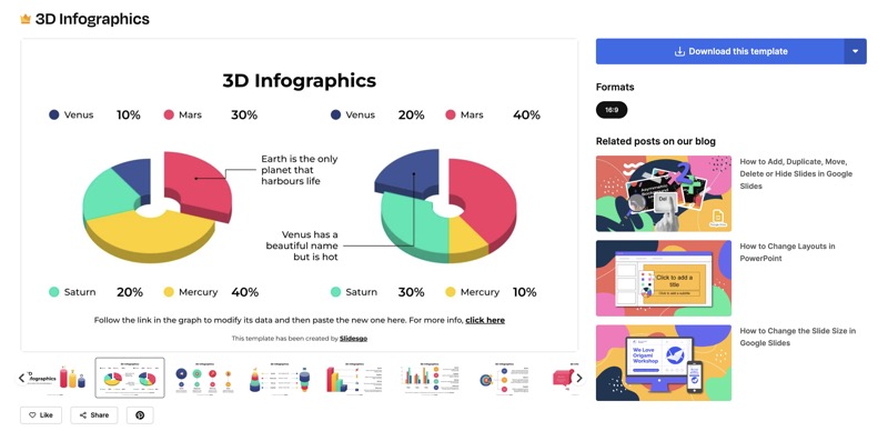 SlidesGo 3D Presentation Templates