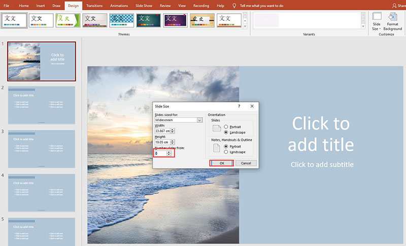 How to Add Slide Numbers in PowerPoint Design