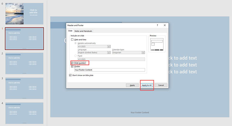 How to Add Slide Numbers in PowerPoint Readd Numbers