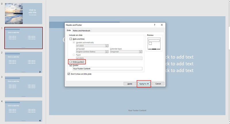 How to Add Slide Numbers in PowerPoint Remove Numbers