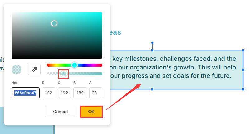 How to Change Transparency in Google Slides Text-3