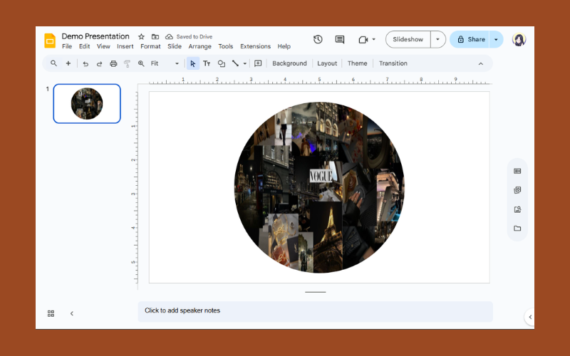 Make It a Perfect Circle in Google Slides Step 4