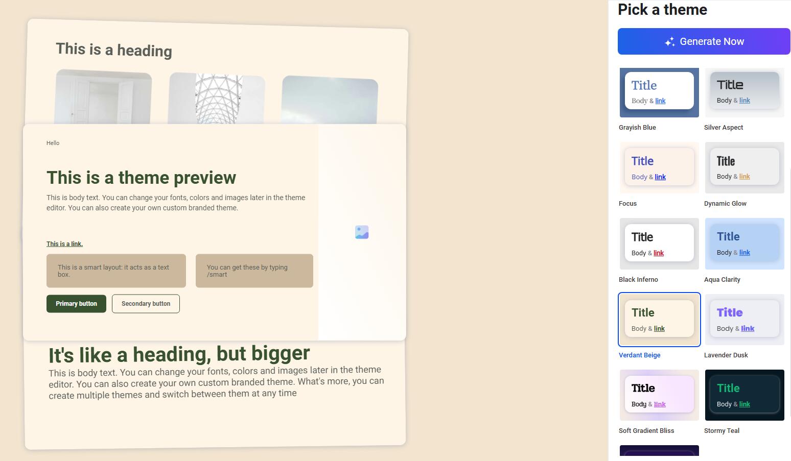 Pick a Theme for Your Presentation