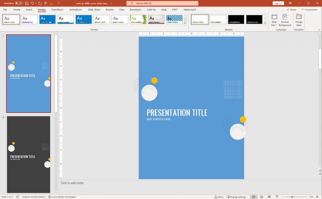 How to Make a PowerPoint Vertical