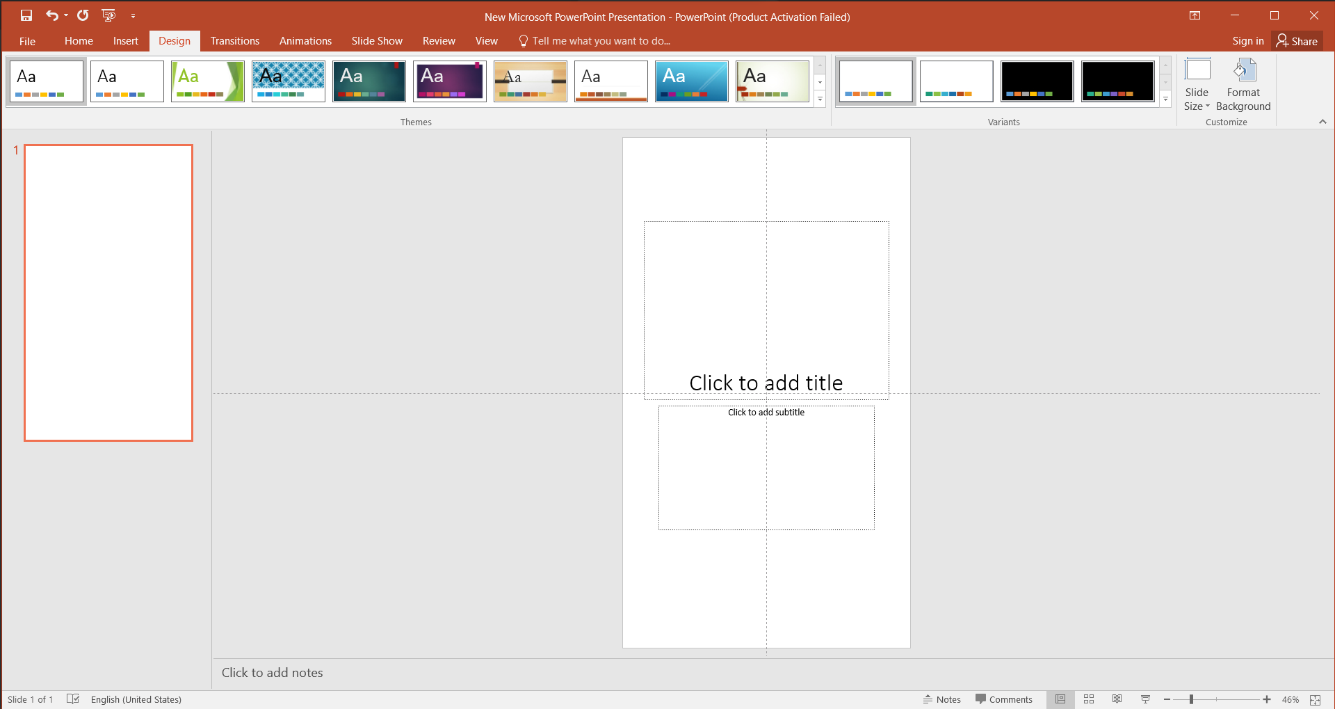 PowerPoint Vertical Slides