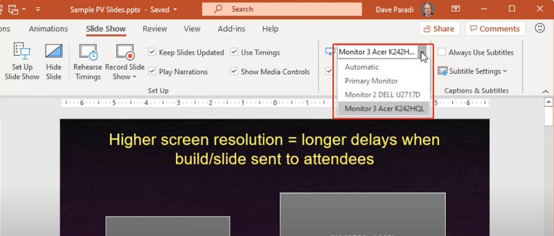 Select Monitor