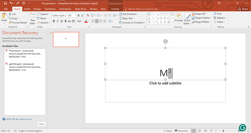 How To Add Subscript in PowerPoint 4