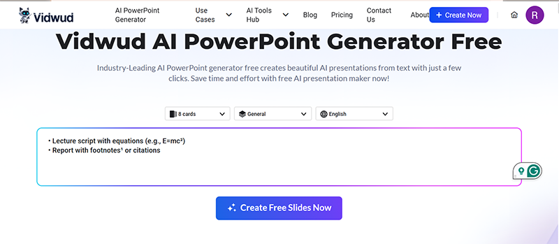 Vidwud Presentation Creation Process in 3 Steps 1