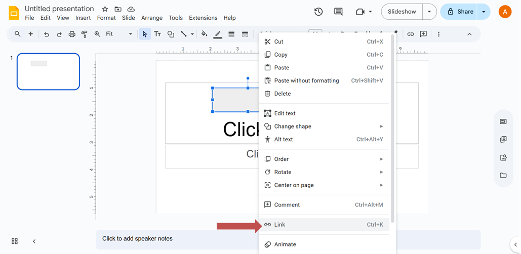 Add the Link to the Object