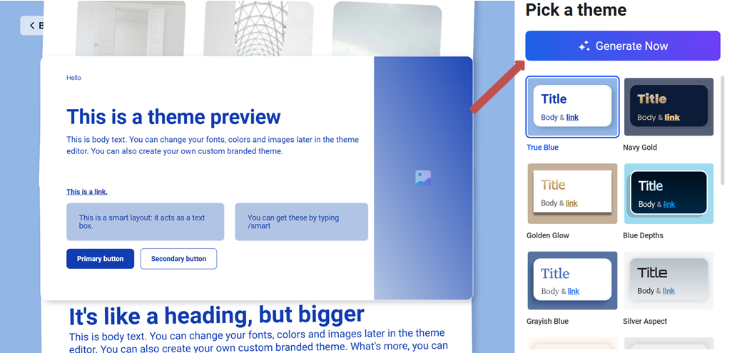 Select a Theme
