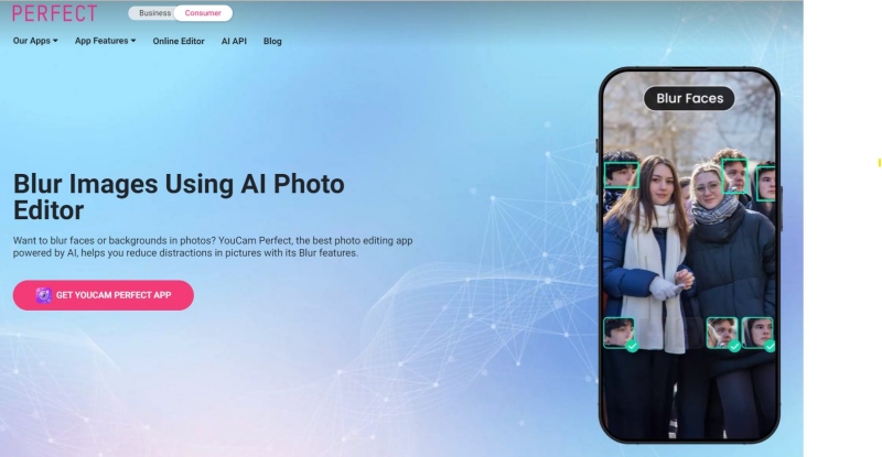 YouCam Perfect Home Page