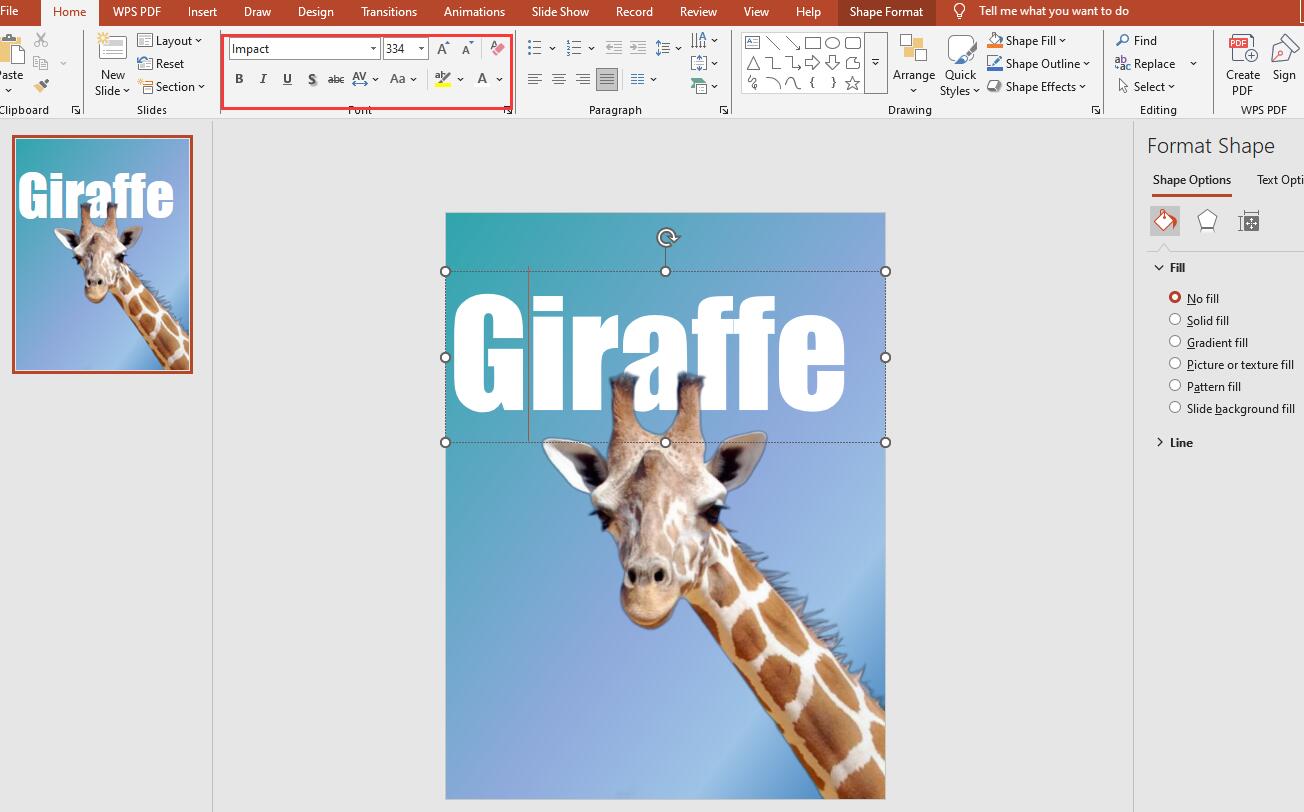 Add Title and Customize When Making Posters in PowerPoint