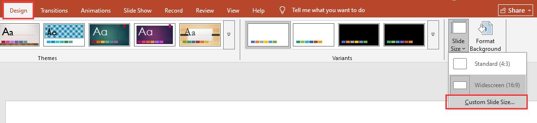 Custom Slide Size to Create a Poster in PowerPoint