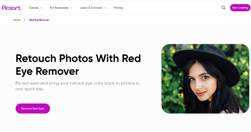 Picsart Red Eye Effect Remover
