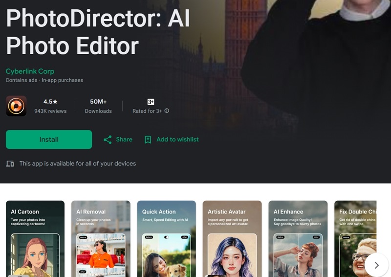 Red Eye Effect Remover PhotoDirector