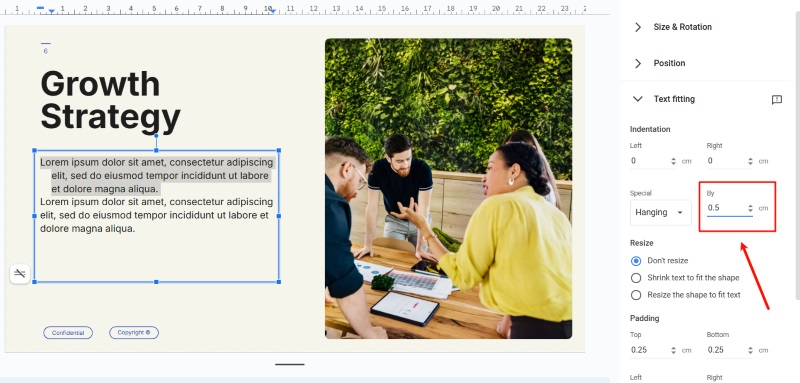 Hanging Indent Format Option 3 - Indentation