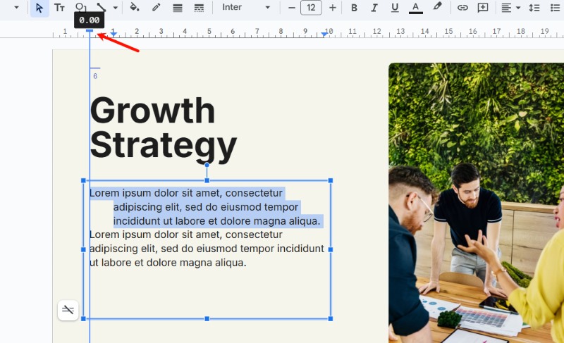 Hanging Indent Google Slides - First Line Indent