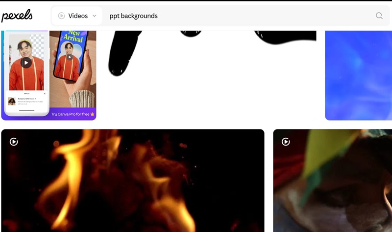 PowerPoint Video Background Pexels