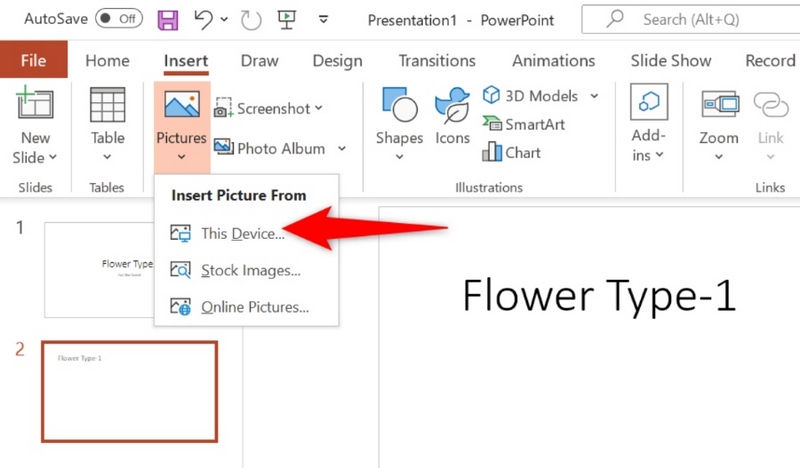 inserire GIF in PowerPoint dal proprio dispositivo