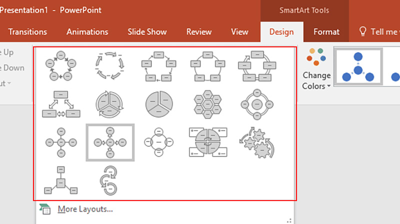 How to Edit Chart in PowerPoint Organizational Chart Layout