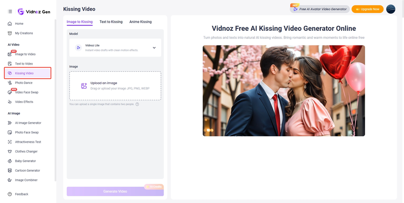 Kissing Video