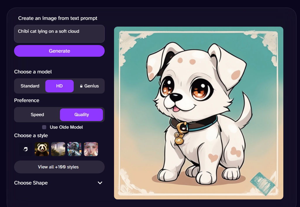 DeepAI Chibi Art Maker