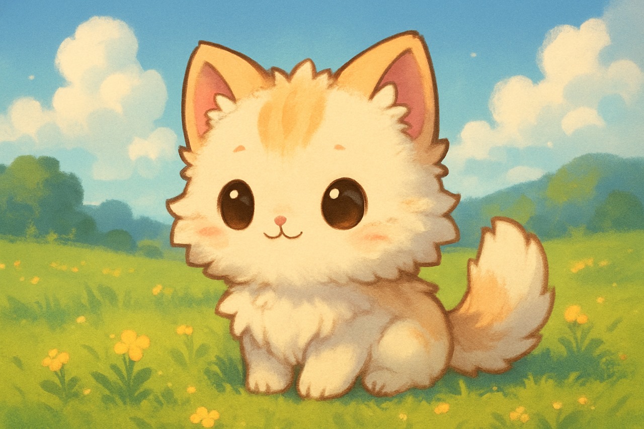 Fluffy Pet Chibi Art Cute
