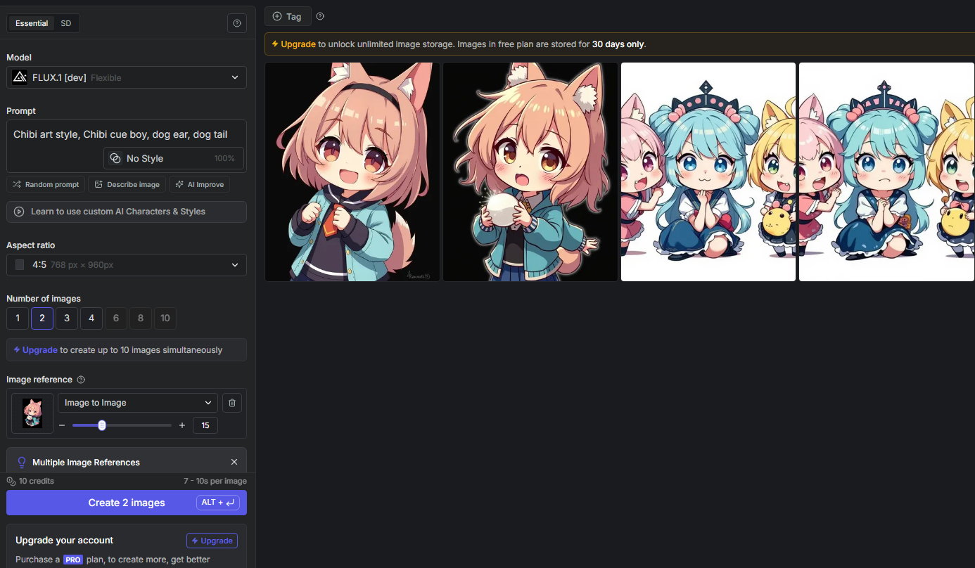Getimg AI Chibi Maker from Photo Reference