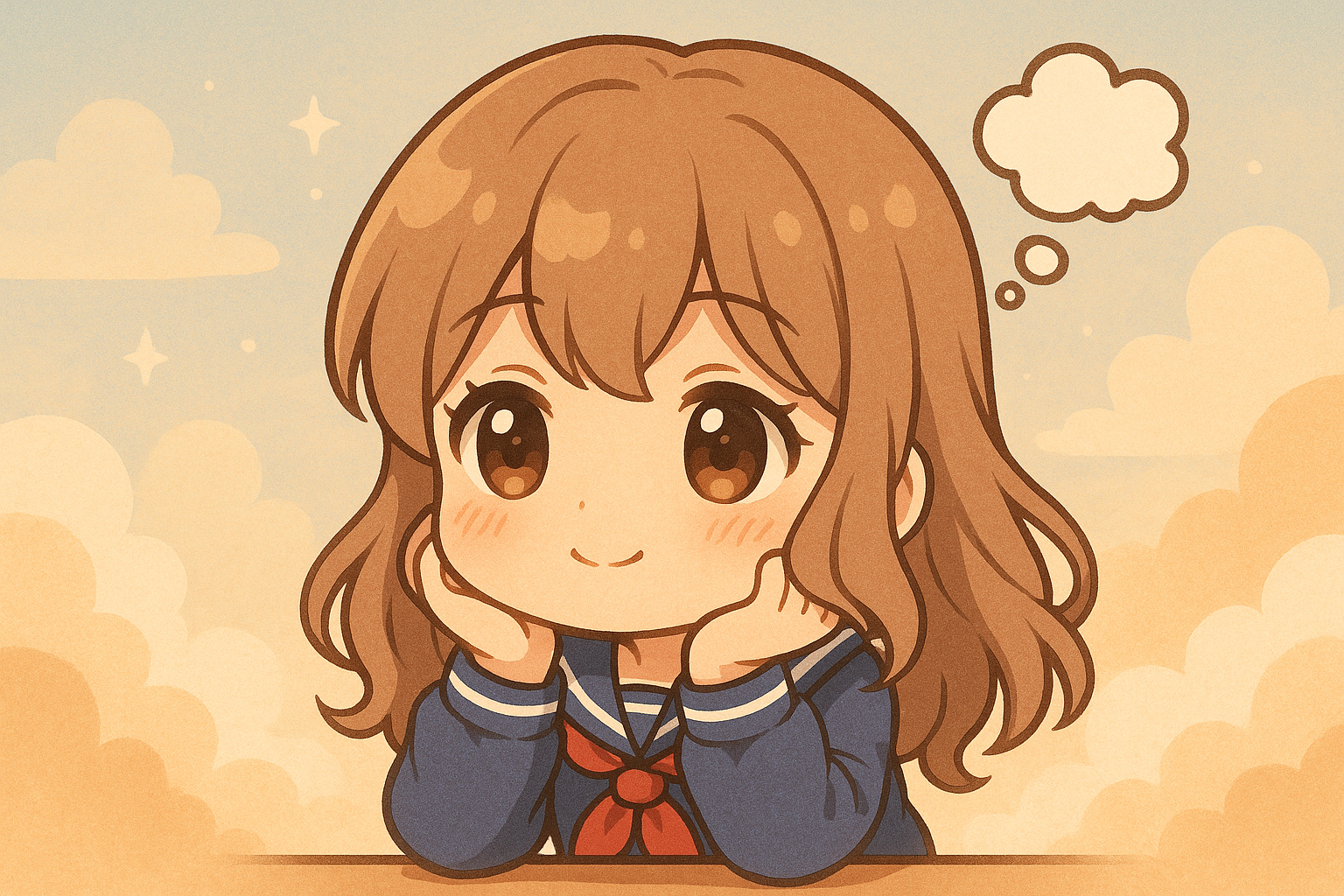 School Girl Chibi Character
