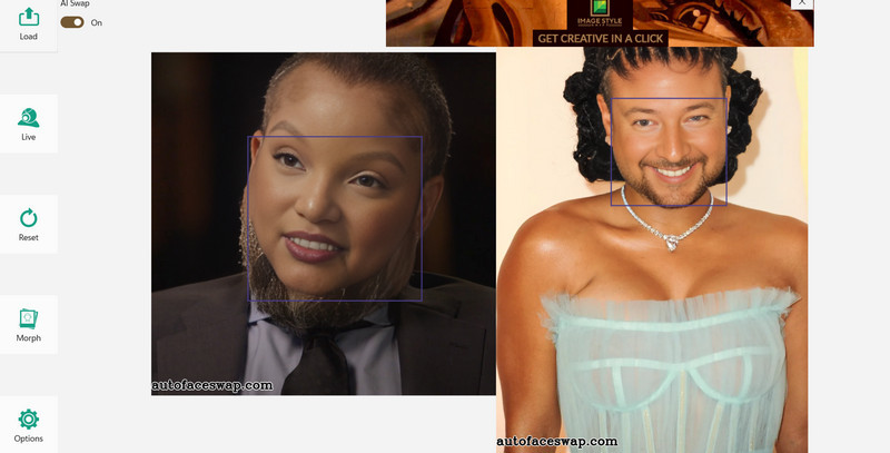 Face Swap for PC Auto Face Swap Result