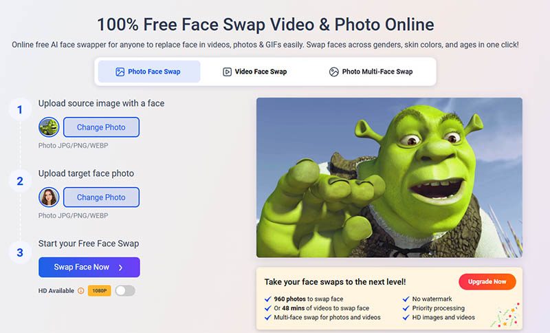 Shrek Face Swap Vidwud