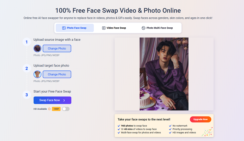 Add Photos for Kpop Face Swap