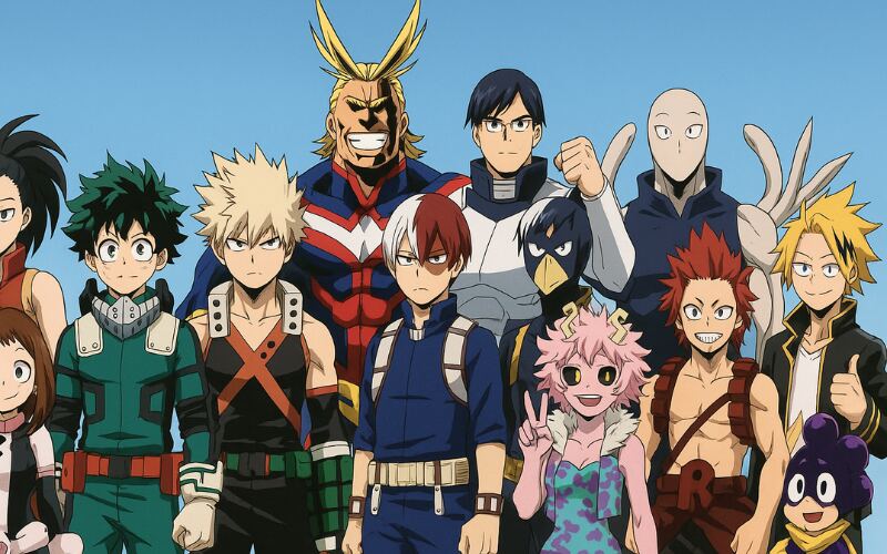 AI Anime Characters Created with MHA Filter