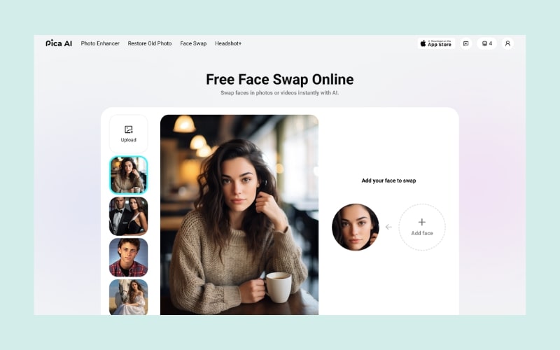 Pica AI Replicate Face Swap AI Template Collection Showcase