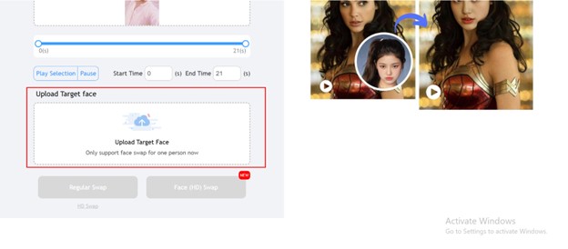 Upload Face Image to Swap