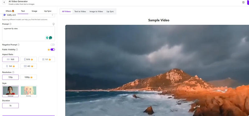 AI Flying Video - Text to Video AI