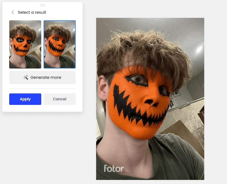 Fotor Halloween Face Changer