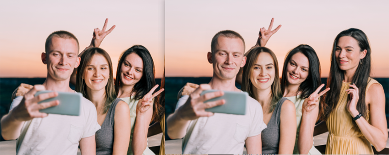Change a Face in a Photo with Multiple Faces-4