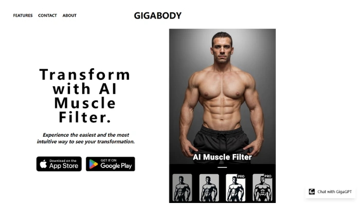 gigabody filtro ia musculoso