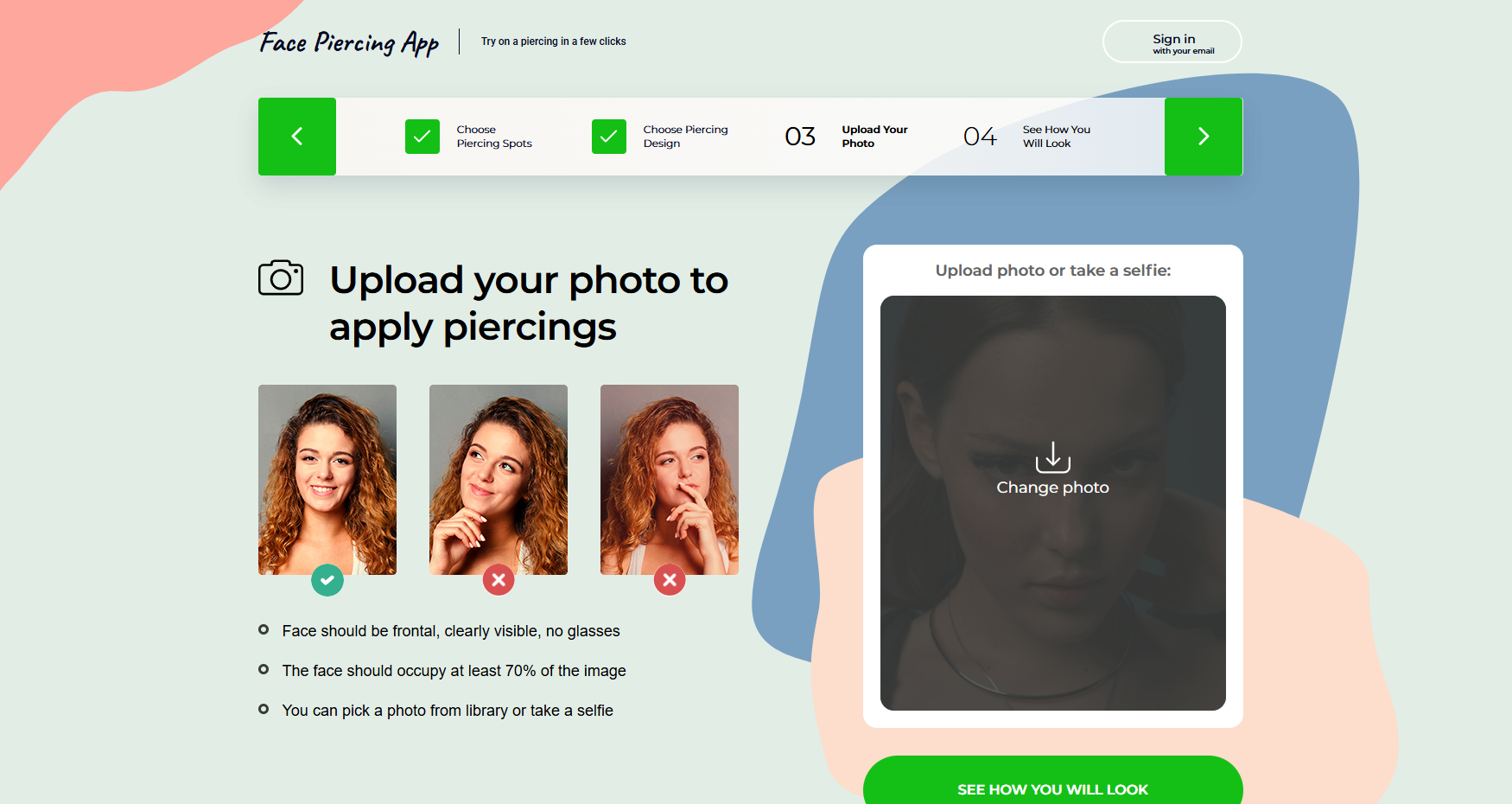 穿孔濾鏡 - Face Piercing App